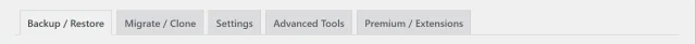 UpdraftPlus 'Backup / restore' tab