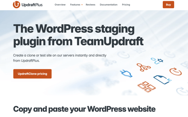 The UpdraftClone add-on plugin for UpdraftPlus