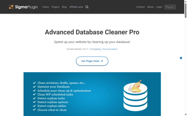 Advanced database cleaner homepage