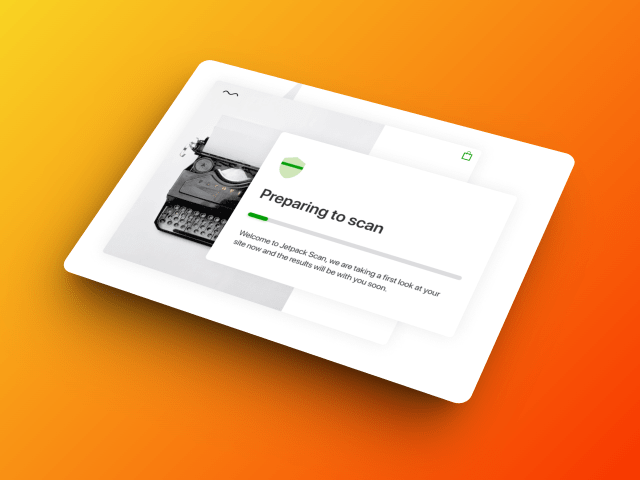 Jetpack plugin scanning a website for security threats