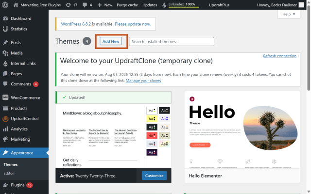 How to add a new theme in WordPress