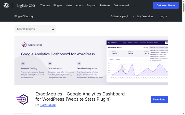 Exact Metrics Plugin screenshot