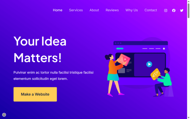 Screenshot of the Astra WordPress theme homepage