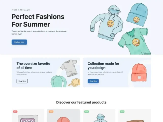 Screenshot of Brandy Theme homepage
