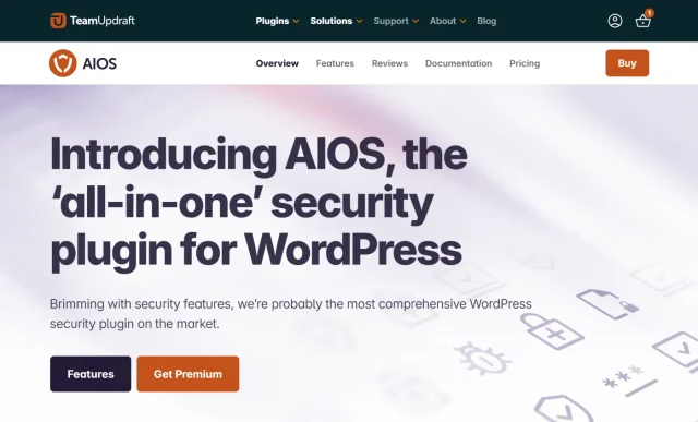 Screenshot of AIOS Homepage