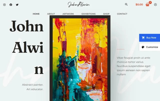 Astra Creative theme homepage screenshot