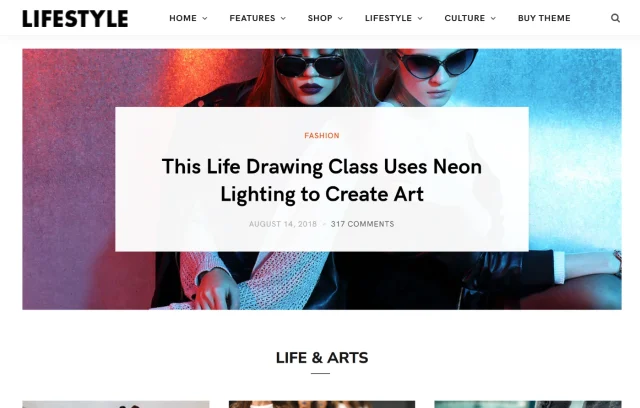 Cheer Up theme homepage screenshot