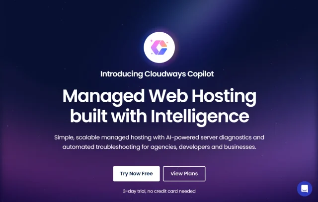Clouways hosting homepage screenshot