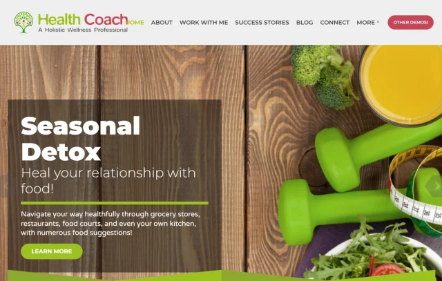 HealthFlex Theme Homepage screenshot