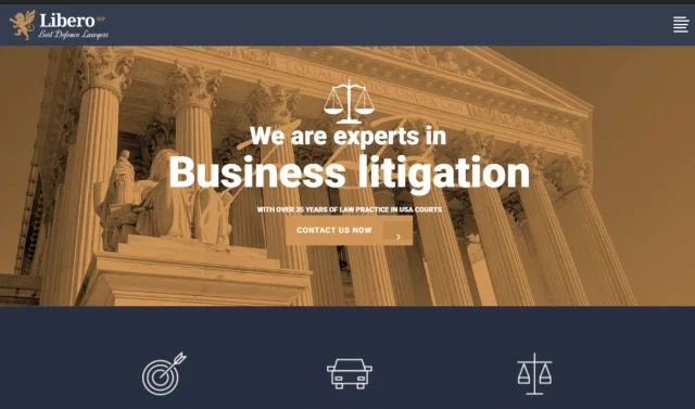 Libero theme homepage screenshot