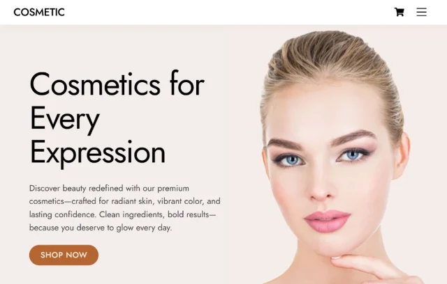 Ultra theme homepage screenshot