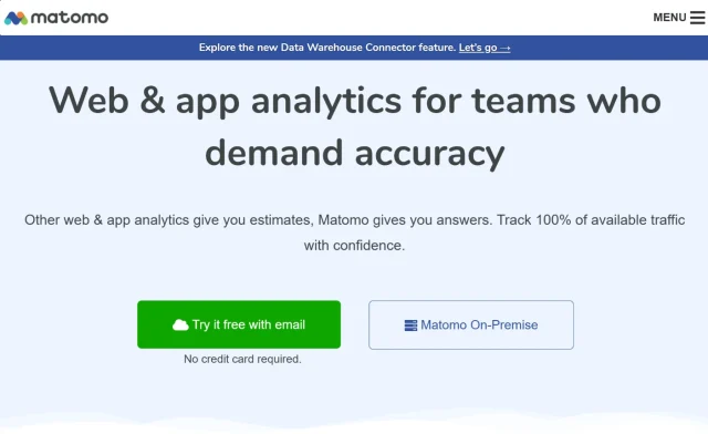 Matomo analytics plugin screenshot