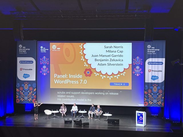 WordPress developers talking about the release of WordPress 7.0